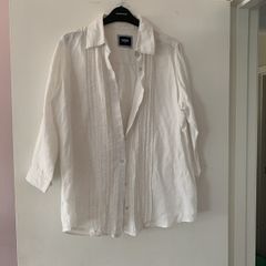 100% linen blouse