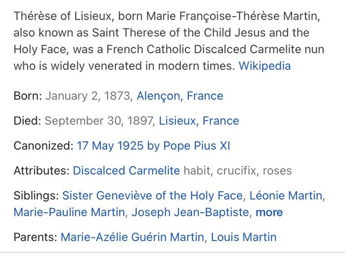 St. Therese of Lisieux Pendant
