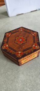 Antique Vintage Wooden Wood Box Holder Case Chest