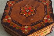Antique Vintage Wooden Wood Box Holder Case Chest