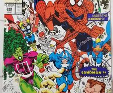 Amazing Spider-Man #348 Avengers & Sandman Appearances (1991)