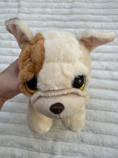Ty Beanie approx. 8" Houghie the Bulldog Plush Used Please see photos