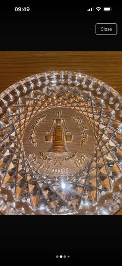 Waterford Crystal 1991 12 Days of Christmas Collection Plate