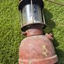 Antique tilley lamp and brass pot Image 3