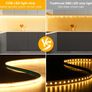 COB LED strip light, 320 LEDs per meter, high brightness, DC 5V USB interface, pushable switch Image 2