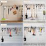 Garden Tool Rack Garage Tool Organizer Wall Mount Garden Tool Holder Yard Tool Hangers Organizer Heavy-Duty Hook Wall Storage Rack Holds Garden Tools, Shovels, Rakes, Hoses, Ropes (64 inches/160cm) Image 3