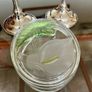 Vintage Calla Lily Oval Glass Lidded Dish Keepsake Box France Image 8