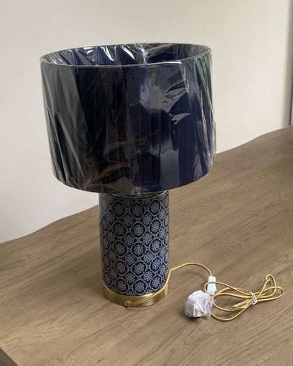 Laura Ashley Kimpton Navy Table Lamp