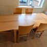 Extending kitchen table and six chairs Image 4