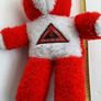 vintage man United teddy and cap and armbands from early 80,s Image 2