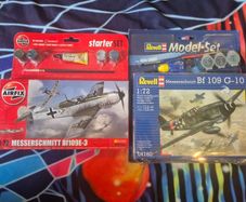 Airfix Revell Model Kits 1/72 scale starter sets Messerschmitt