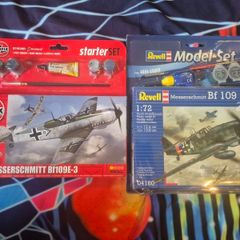 Airfix Revell Model Kits 1/72 scale starter sets Messerschmitt