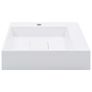 Wash Basin 50x50x12.3 cm Mineral Cast/Marble Cast White Image 2