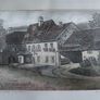 Vintage Hans Weber Signed Etching on Silk - Franz Schubert Landmark Image 2
