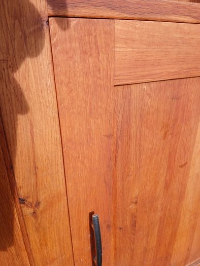 Solid Oak Corner Unit