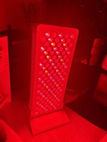 Red light therapy panel with stand