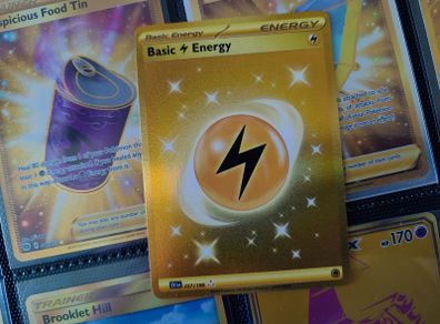 Basic Lightning Energy ! Secret Rare ! From Scarlet & Violet Set ! 2023 ! Pokemon Card !