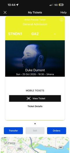 Duke Dumont ticket