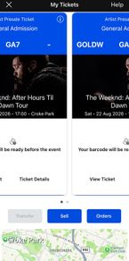 The Weeknd Gold Standing - Saturday (2 Available)