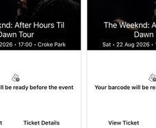 The Weeknd Gold Standing - Saturday (2 Available)