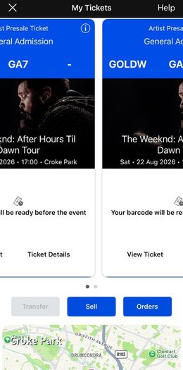 The Weeknd Gold Standing - Saturday (2 Available)