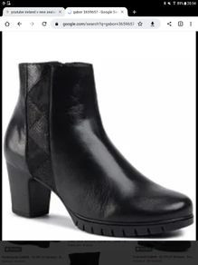 Gabor - Black Leather Ankle Boot - UK 5.5 - BNWT RRP 100