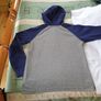 Ralph Lauren Boys Sweatshirt Gray Hoodie Navy Sleeves 10 to 12 Years Large Image 8