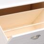 Shoe Cabinet White 50x28x98 cm Paulownia Wood Image 4