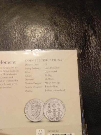The Coronation of His Majesty The King Charles the 3rd Commerative Coin
