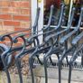 iron cast garden bench sides Image 2