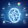 Smart LED Light Strip, 5m, WiFi App Control RGB Multicolour LED Strip, Works with Alexa(Echo and Echo Dot)&Google Home, Suitable for TV Kitchen DIY Decoration (FREE POSTAGE) Image 4