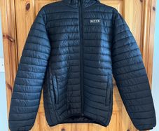 NICCE bubble puffer rain jacket in black