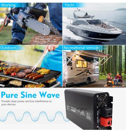 BRAND NEW Power Inverter 4500W Voltage Converter DC 12V 220V Car Converter Multifunction LCD Display