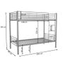 Metal Single Bunk Bed Black Free Delivery Limited Offer! Image 5
