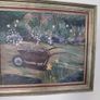 Oil on canvas garden scene Image 2