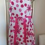 Beautiful size 10 BN white & pink dress Image 3