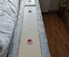 Single bed Base, mattress and headboard