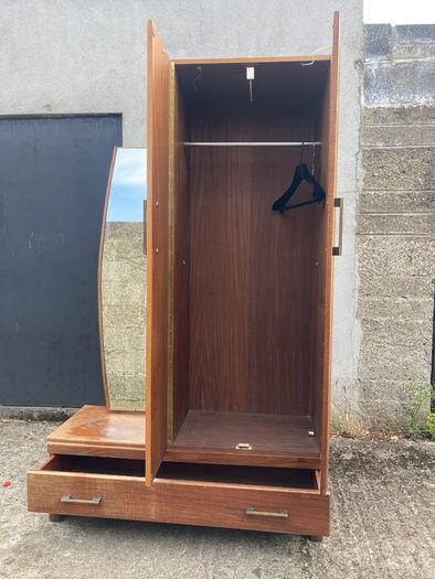 Wardrobe - Mid Century Combination Wardrobe