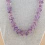 Beautiful Vintage Melon Shape Purple Ameythst Beads Necklace 22 inches Image 6