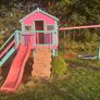 Treehouse, 2 swings, climbing frame and slide Image 7