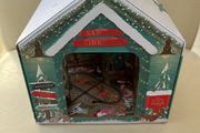 M&amp;S Santas Workshop Musical Light-up Tin (empty)