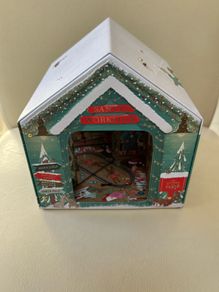 M&S Santas Workshop Musical Light-up Tin (empty)