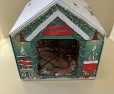 M&S Santas Workshop Musical Light-up Tin (empty)