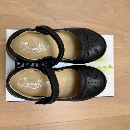 Primigi black leather school shoes size 10 1/2 EU29