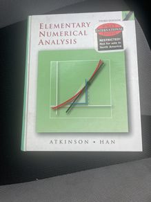 Elementary Numerical Analysis by Kendall Atkinson (2003-10-13)