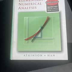 Elementary Numerical Analysis by Kendall Atkinson (2003-10-13)