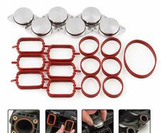 6PCS 33MM Aluminum Diesel Swirl Flap Blank Repair Delete Removal Kits For BMW E39 E46 E53 E60 x5 3L engine