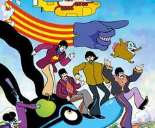 The Beatles - Yellow Submarine (Blue) - Rare Mini Print/Poster