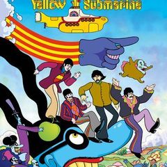 The Beatles - Yellow Submarine (Blue) - Rare Mini Print/Poster