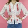 Vintage Deadstock 70s Embroidered Blouse Small Image 7
